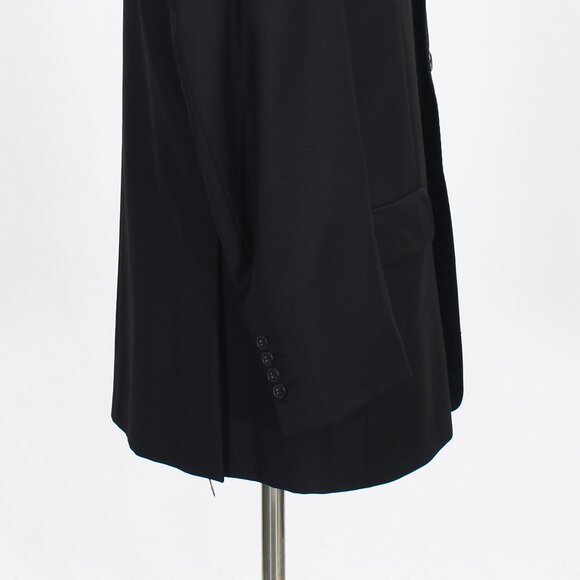 Louis Dell' Olio 41R Black Blazer Sport Coat Jacket 3-Button Solid T929 - Picture 6 of 11